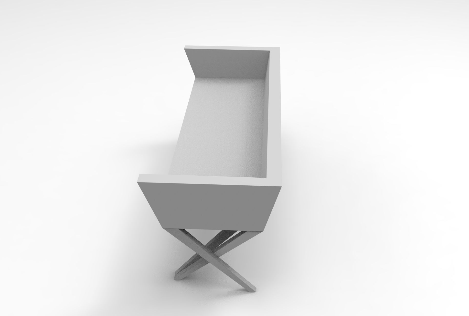 Hacv Bench Low-poly 3D model_7
