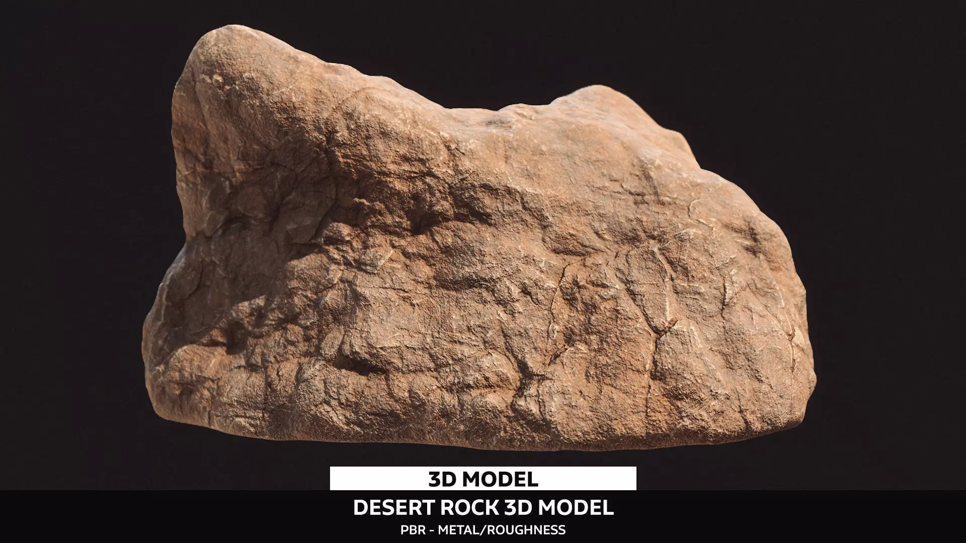3D Cliff Rock Model - PBR Optimized  Low-poly 3D model_0