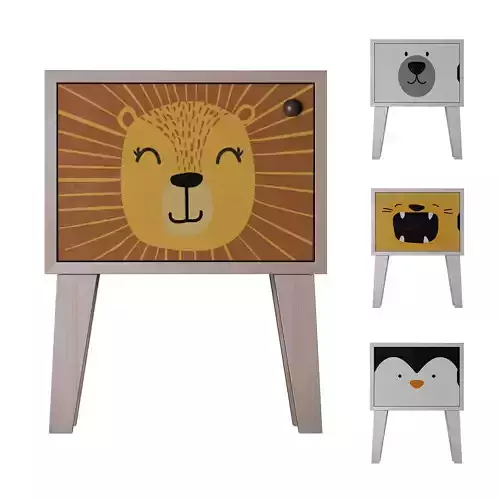 Children bedside table Little Lion