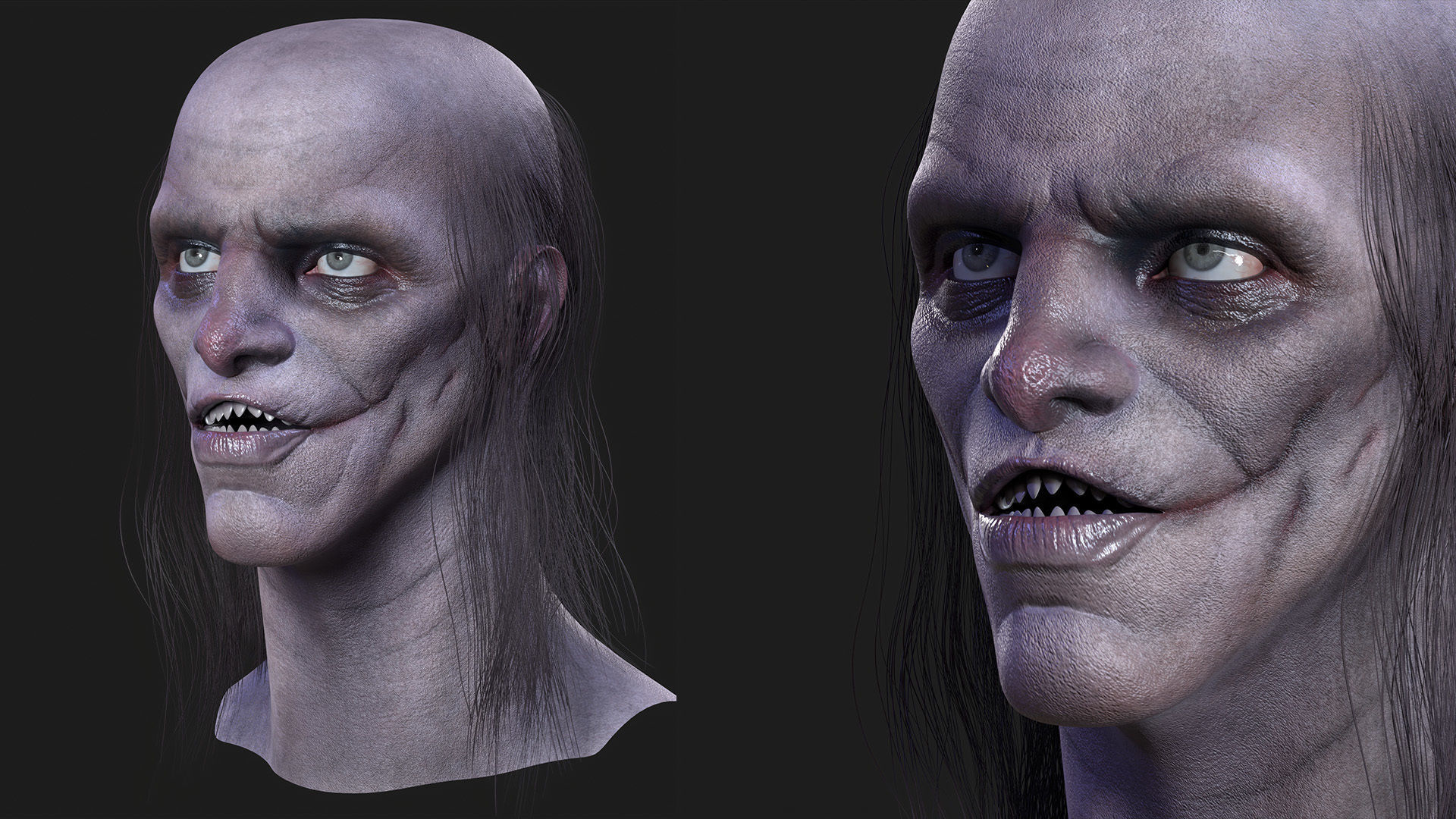 Male Stylized Head 3D model_6