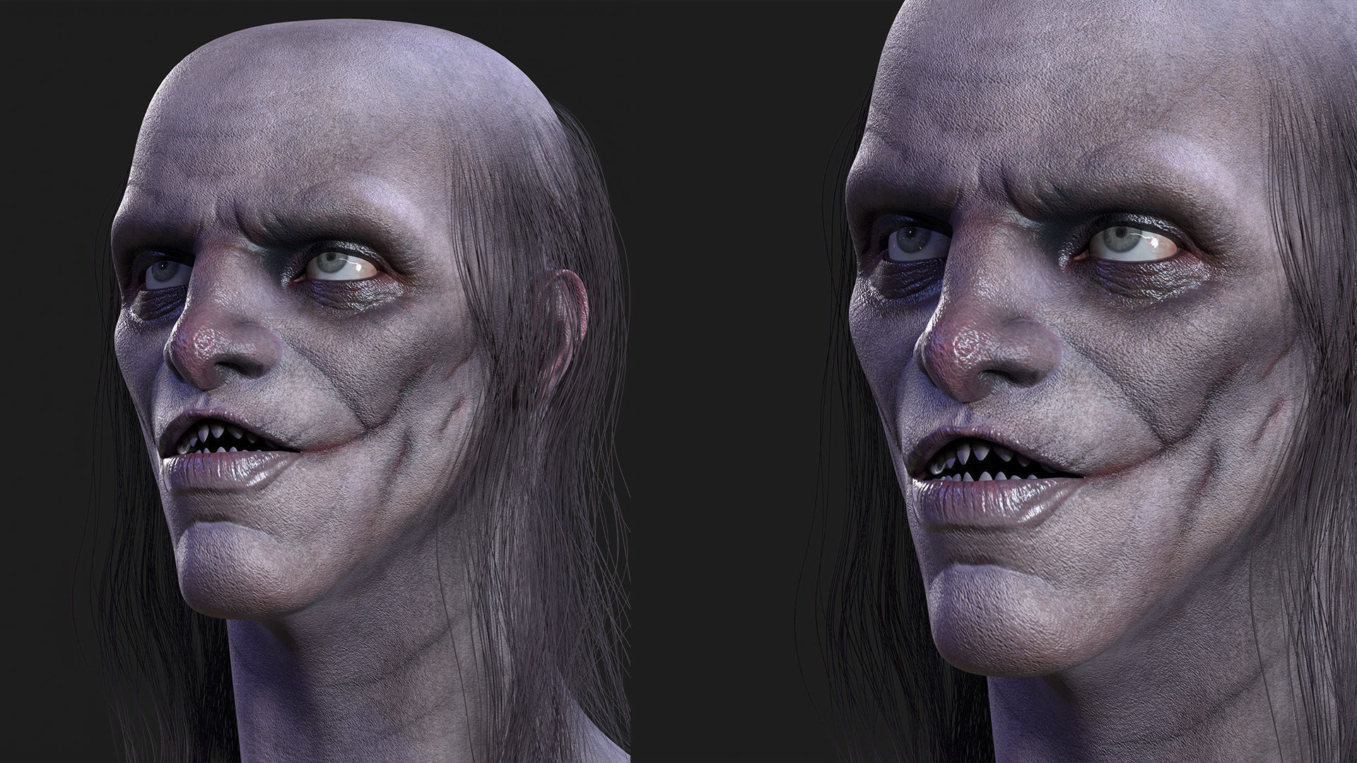 Male Stylized Head 3D model_3