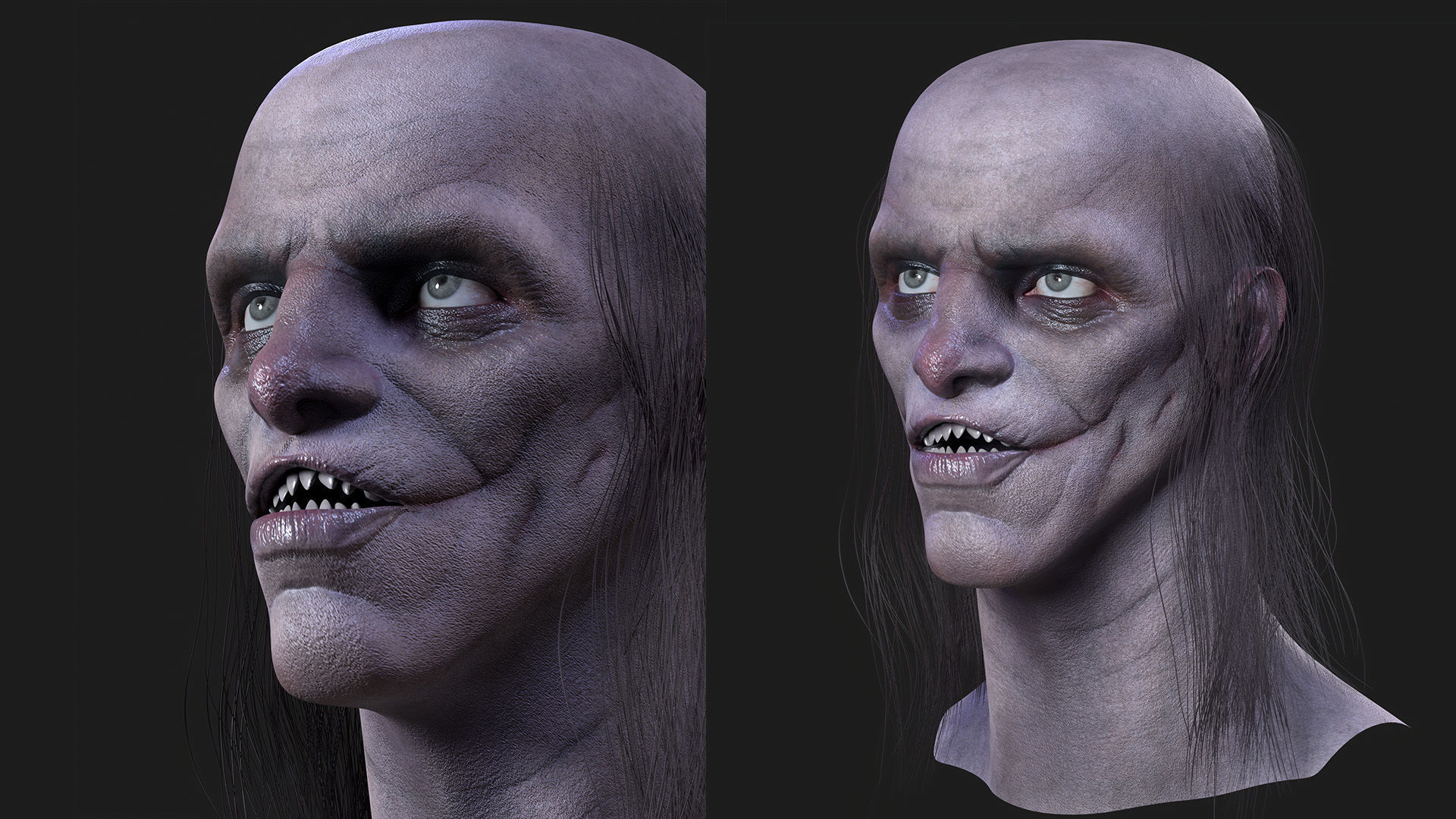 Male Stylized Head 3D model_8