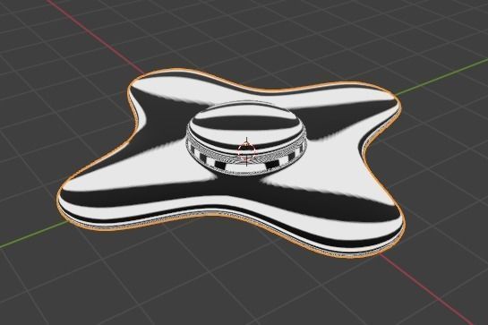 High-poly spinner Free 3D model_4