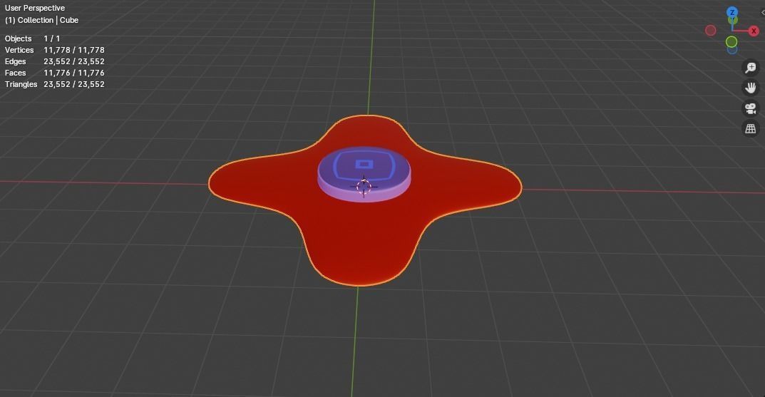 High-poly spinner Free 3D model_8