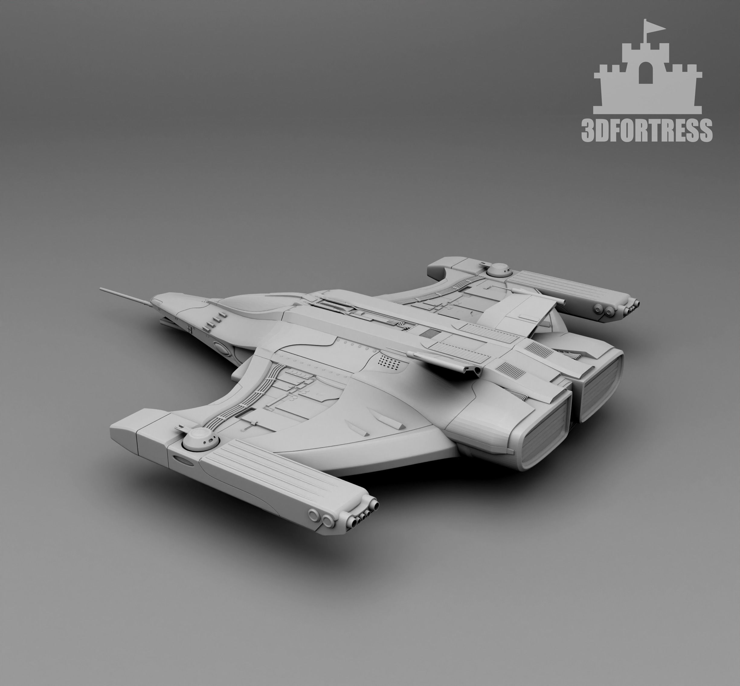 Space Fighter 3D print model_3