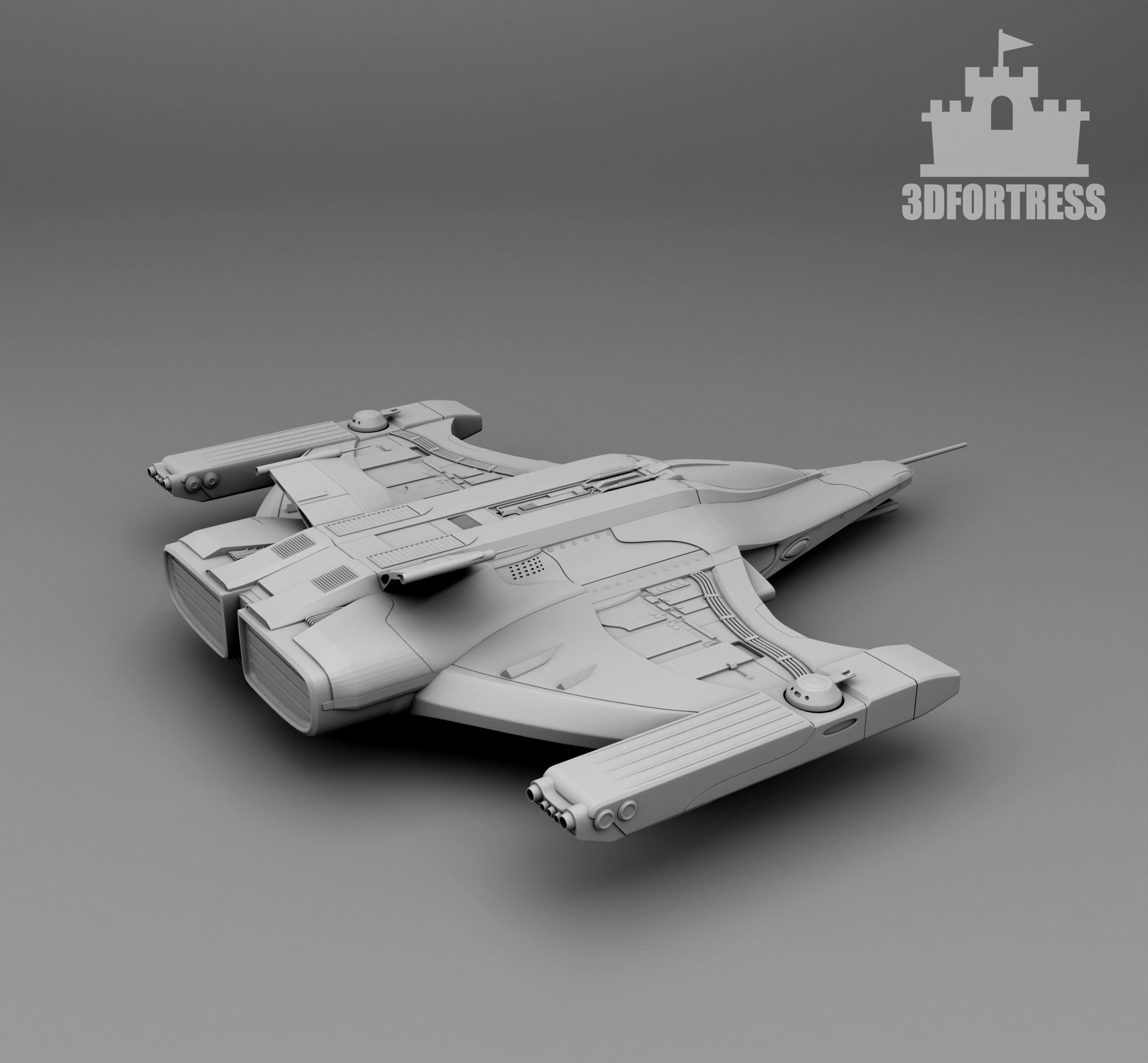 Space Fighter 3D print model_2