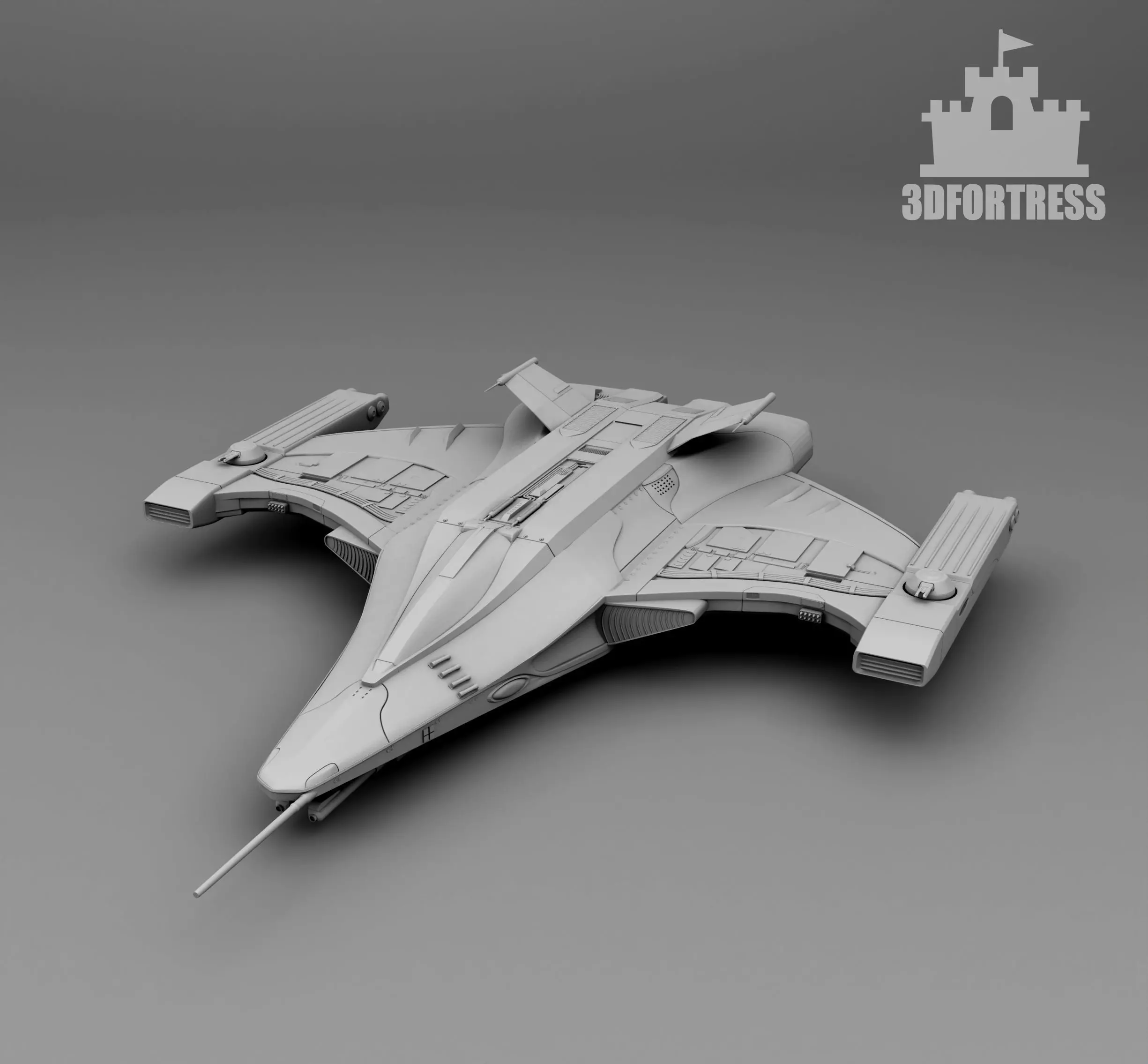 Space Fighter 3D print model_0