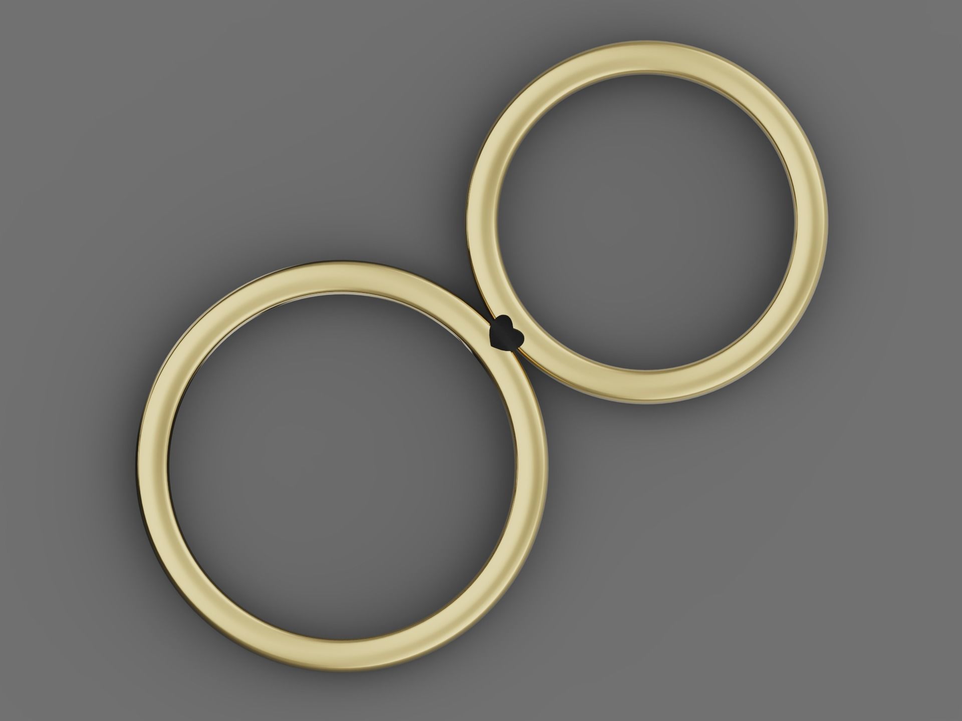 His and Hers Promise Bands 4-14US Sizes 3D print model_6