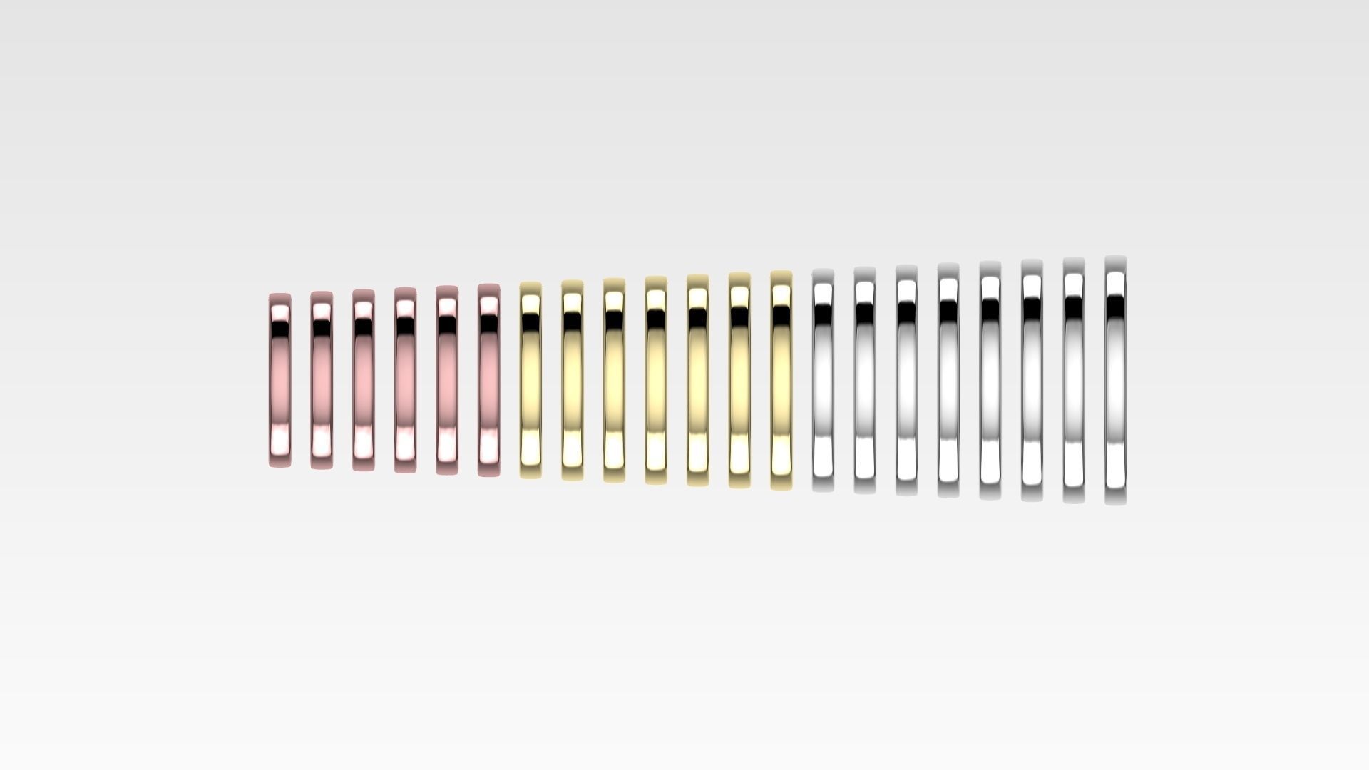 His and Hers Promise Bands 4-14US Sizes 3D print model_16