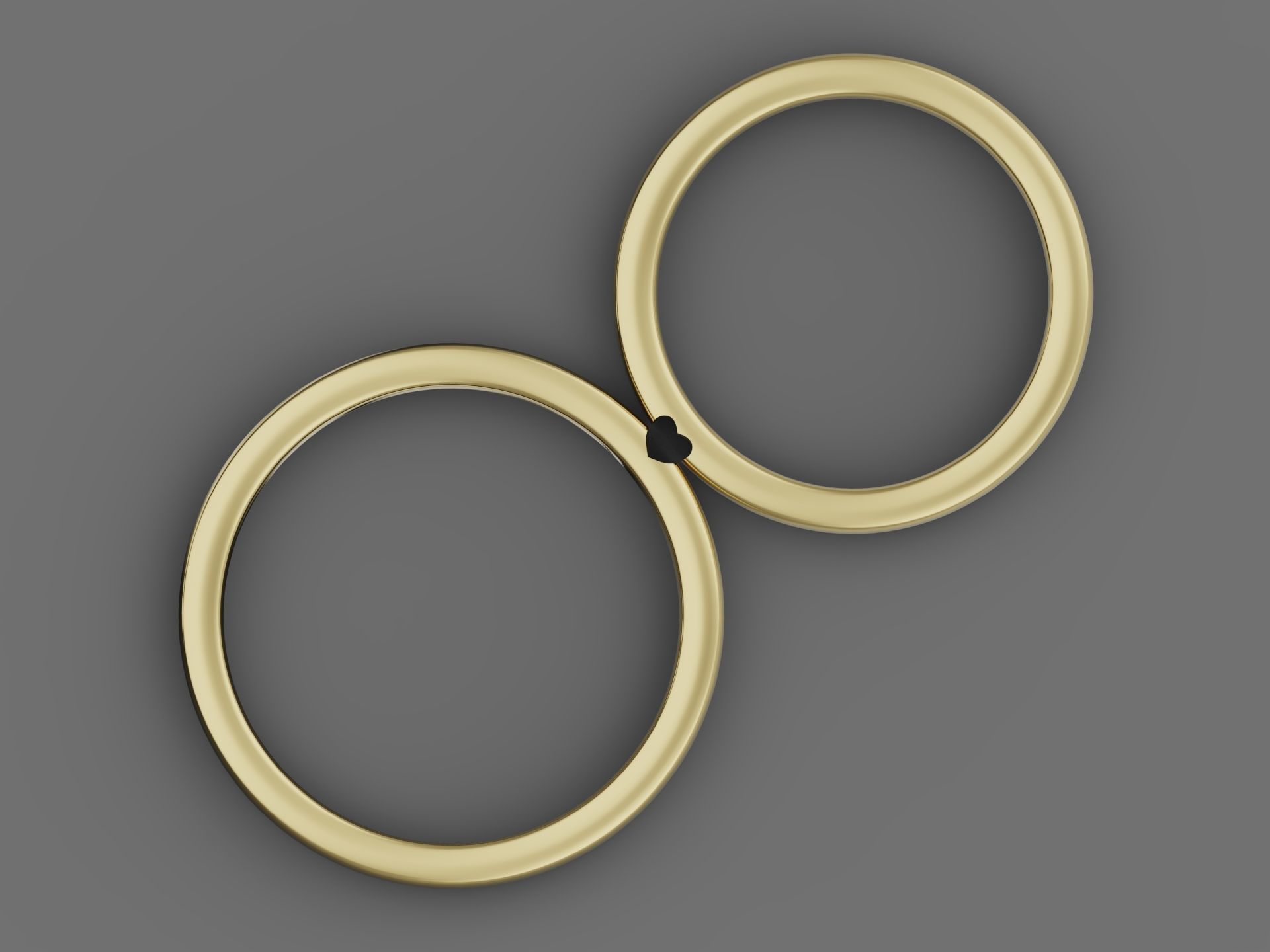 His and Hers Promise Bands 4-14US Sizes 3D print model_1