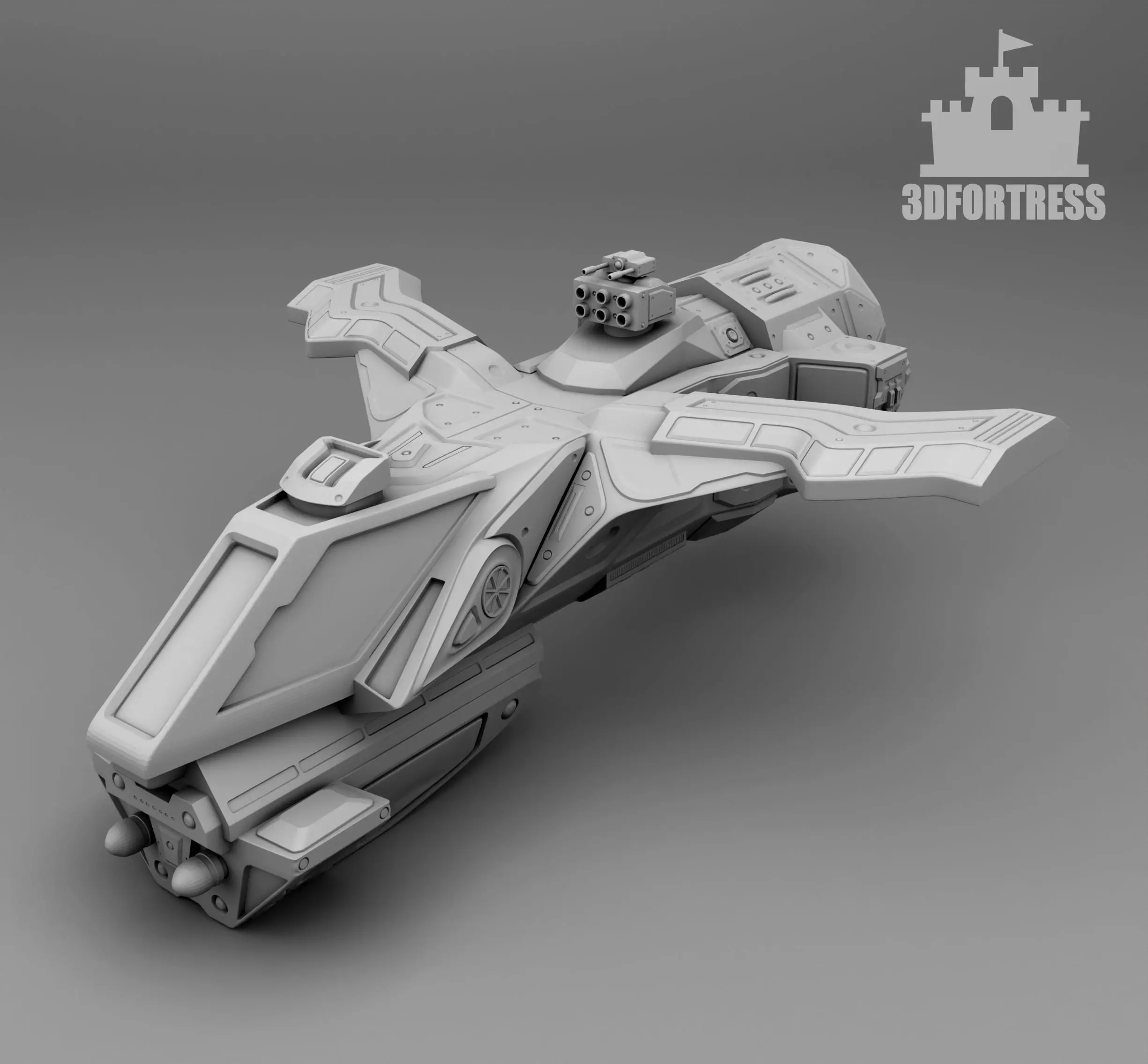 Space carrier 3D print model_0