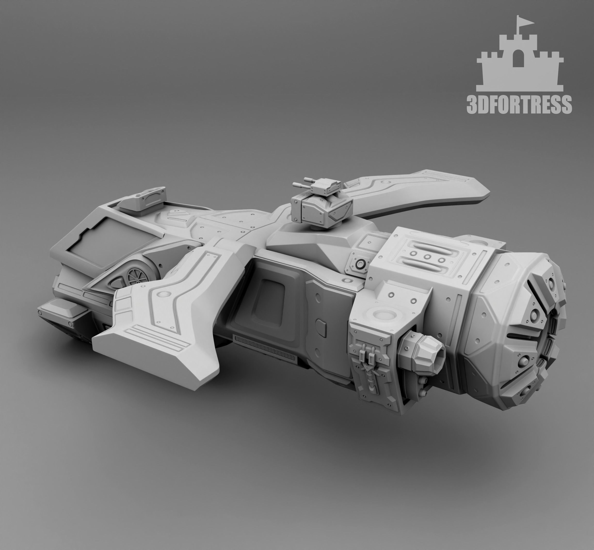 Space carrier 3D print model_3