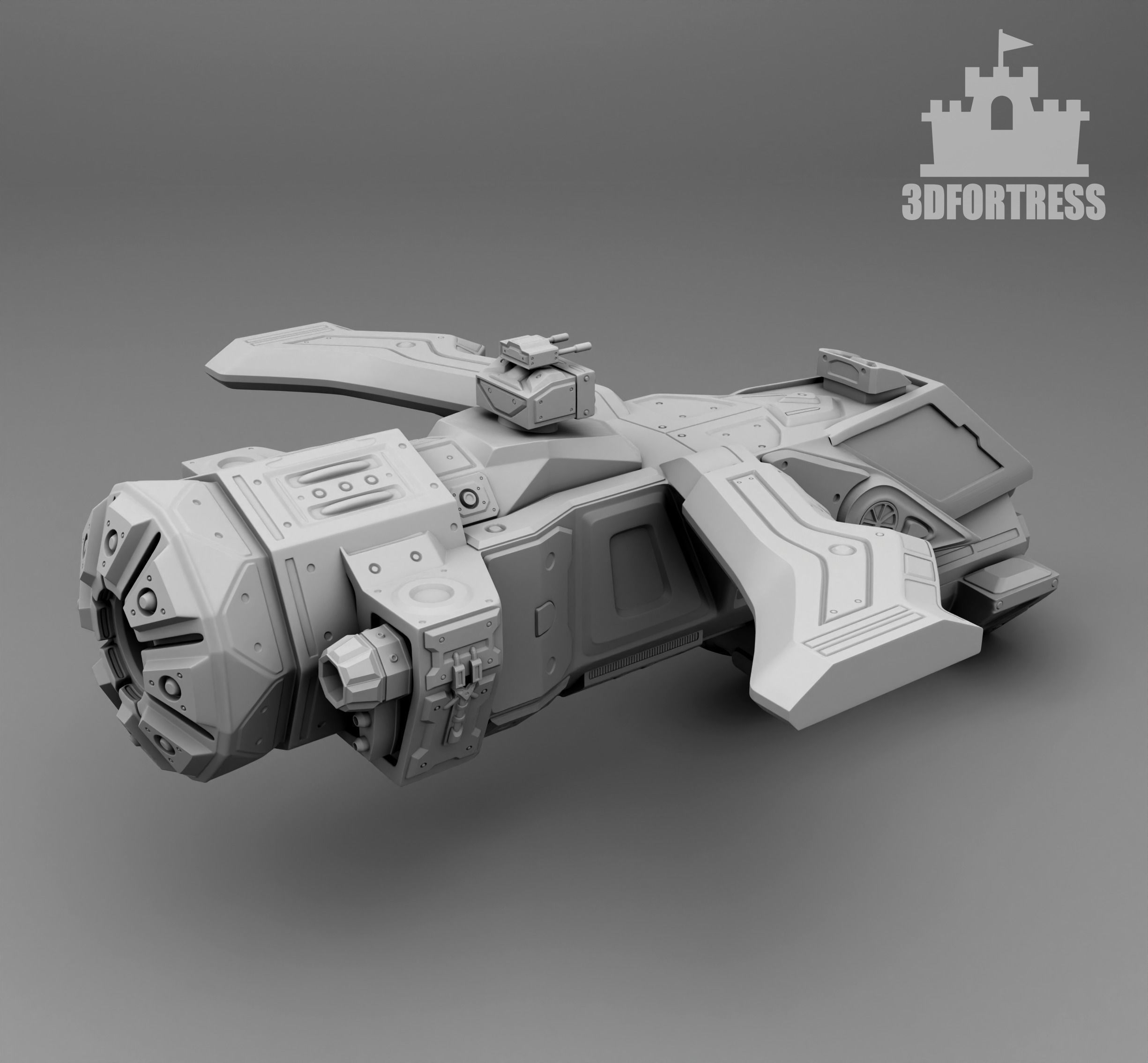 Space carrier 3D print model_2