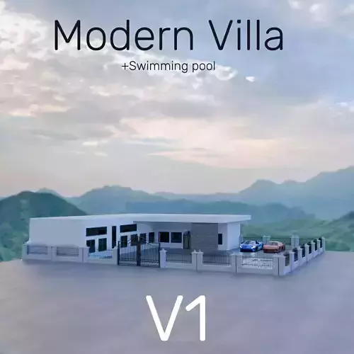 Modern villa with swimming pool