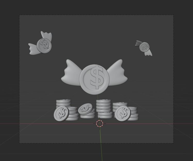 Business Investing 3d Illustration  Icon Pack 3D model_18