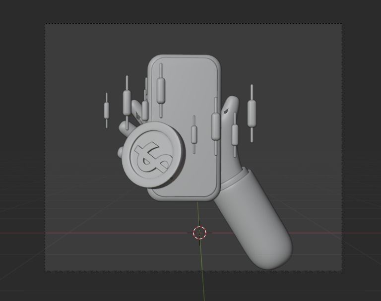 Business Investing 3d Illustration  Icon Pack 3D model_10