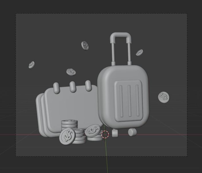 Business Investing 3d Illustration  Icon Pack 3D model_24