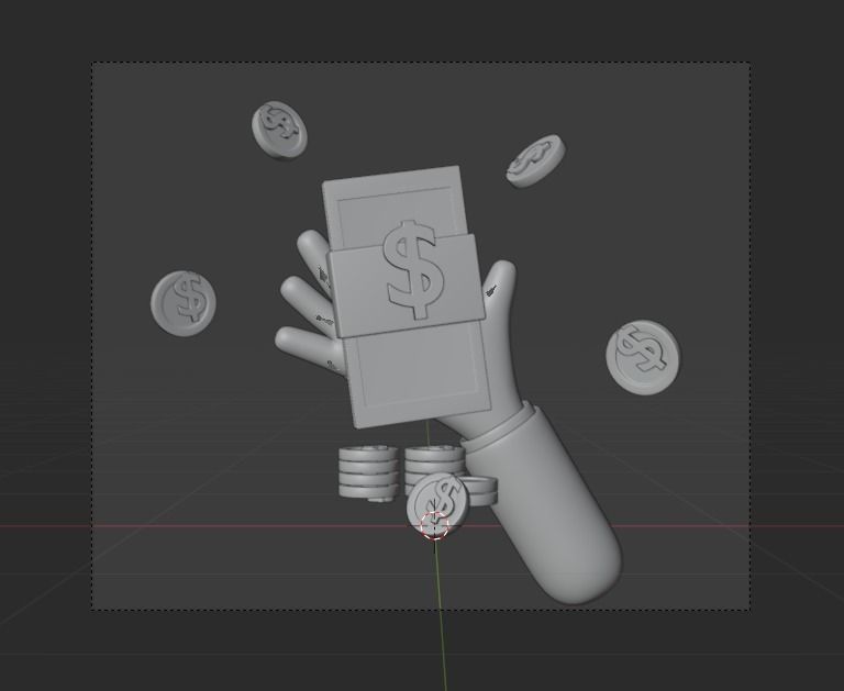 Business Investing 3d Illustration  Icon Pack 3D model_17