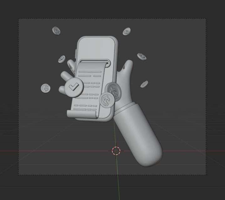 Business Investing 3d Illustration  Icon Pack 3D model_11