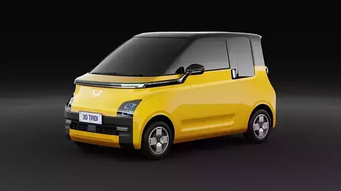 Wuling Air EV HQ Low Poly No Interior Low-poly 3D model