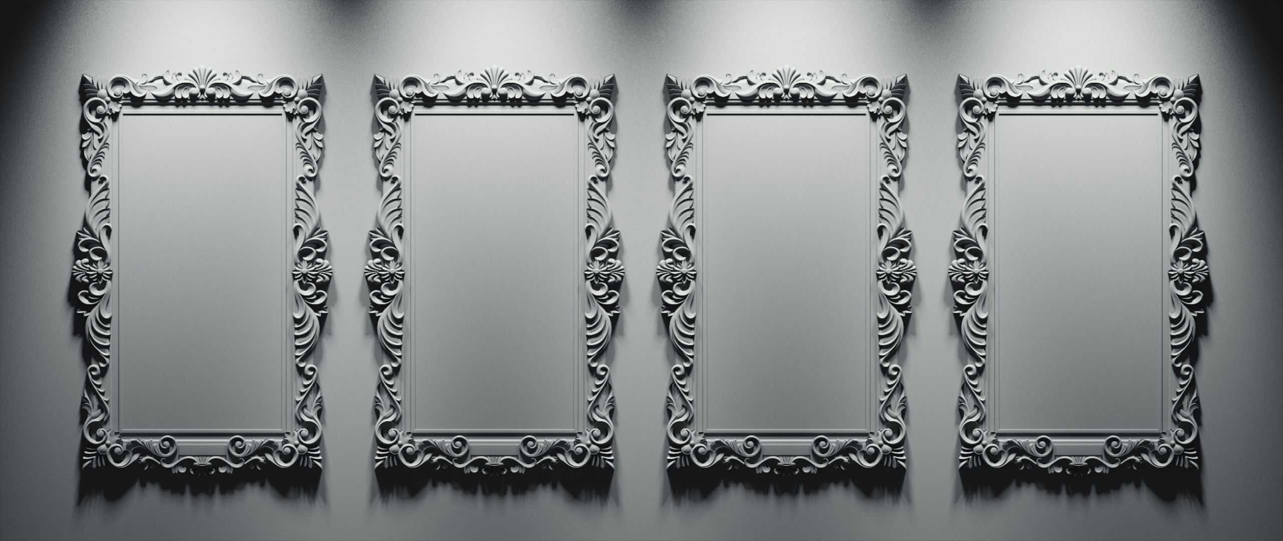 Heavenly Frame 3D - Base Mesh - No texture 3D model_3