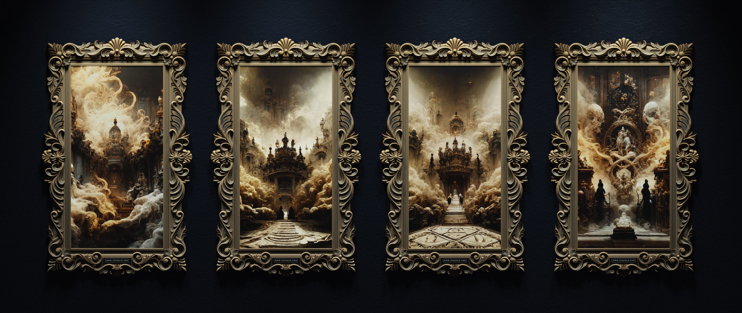 Heavenly Frame 3D - Base Mesh - No texture 3D model_5