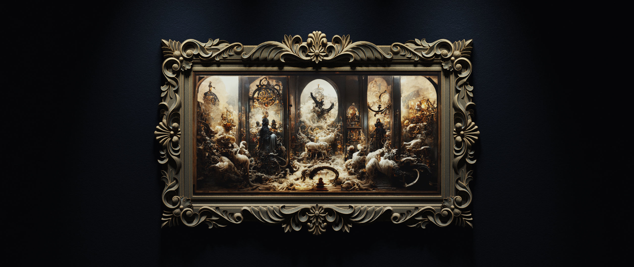 Heavenly Frame 3D - Base Mesh - No texture 3D model_9