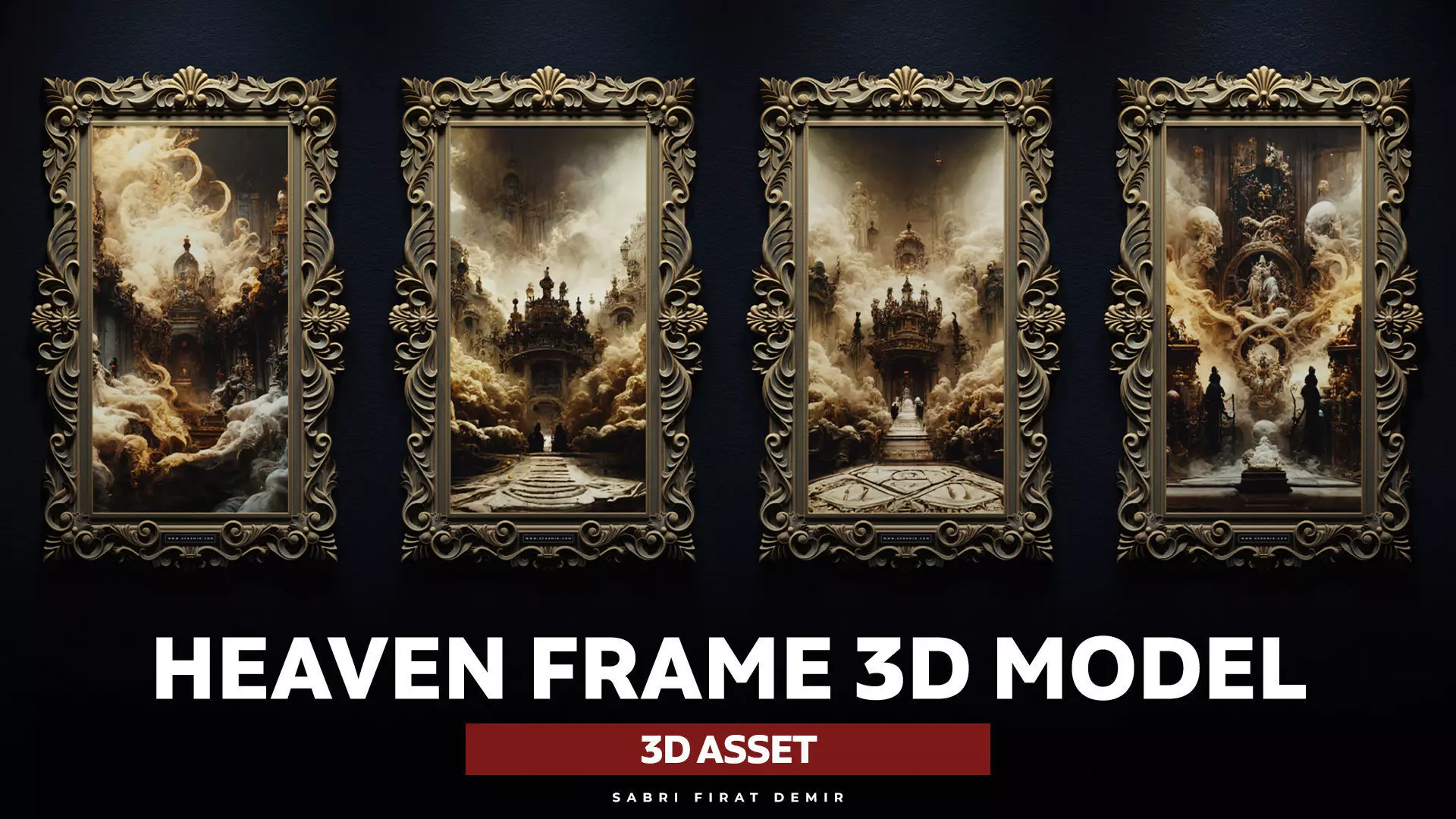 Heavenly Frame 3D - Base Mesh - No texture 3D model_0