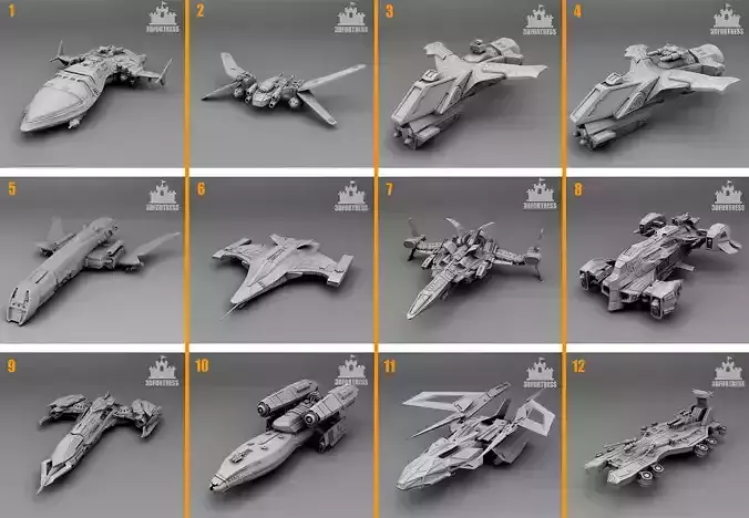 Galactic squadron  3D Model Collection