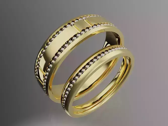 Modern Classic Wedding Bands 4-14US Sizes