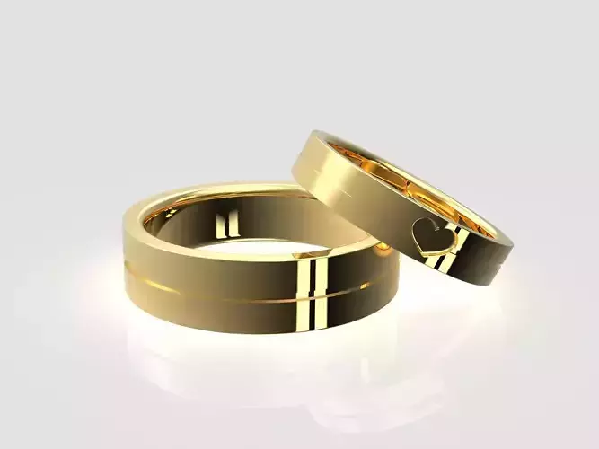 Love Wedding Bands 4-14US Sizes