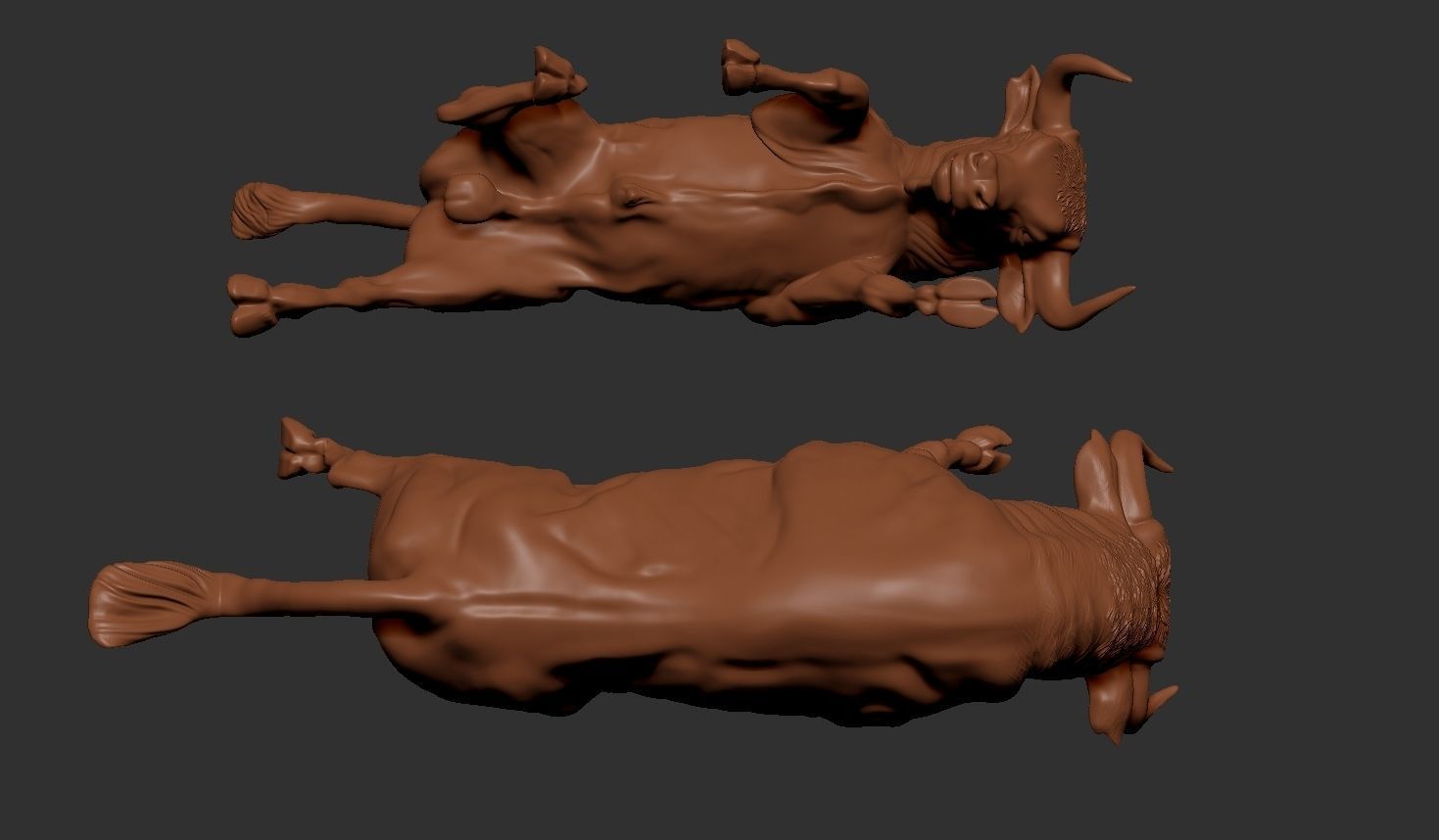 Charging Bull 3D print model_14