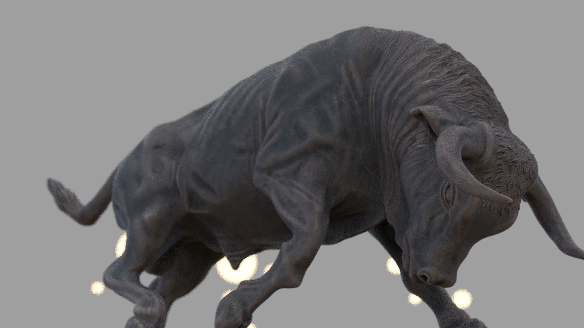 Charging Bull 3D print model_8
