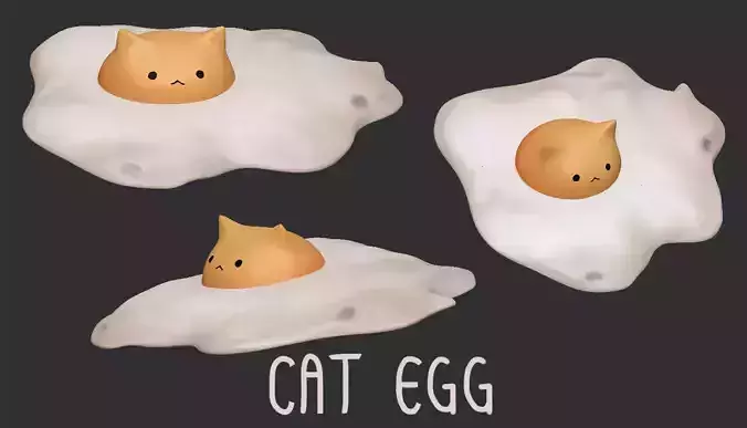 Egg Cat - Funny Food