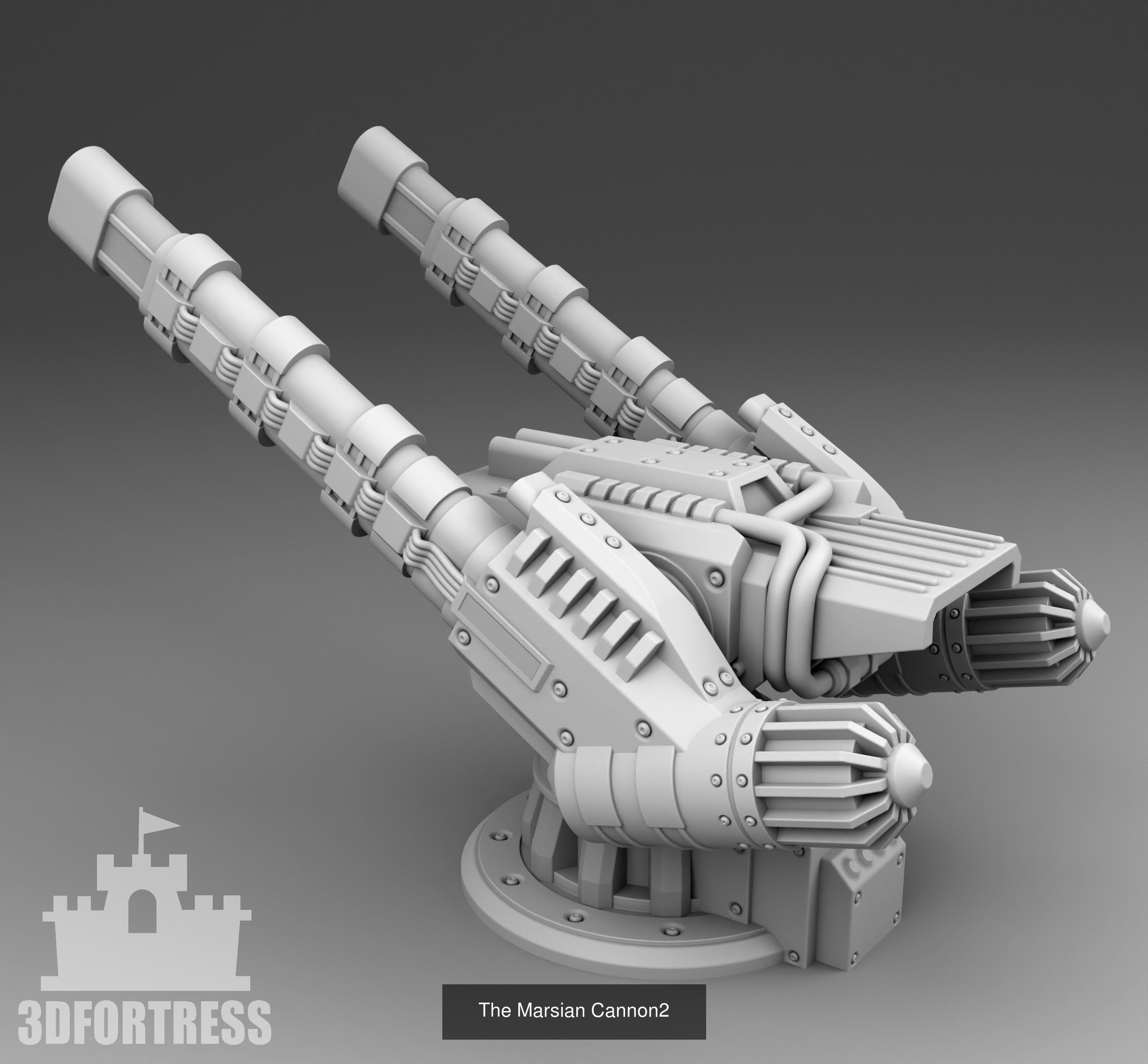 A set of turrets 3D Model Collection_8