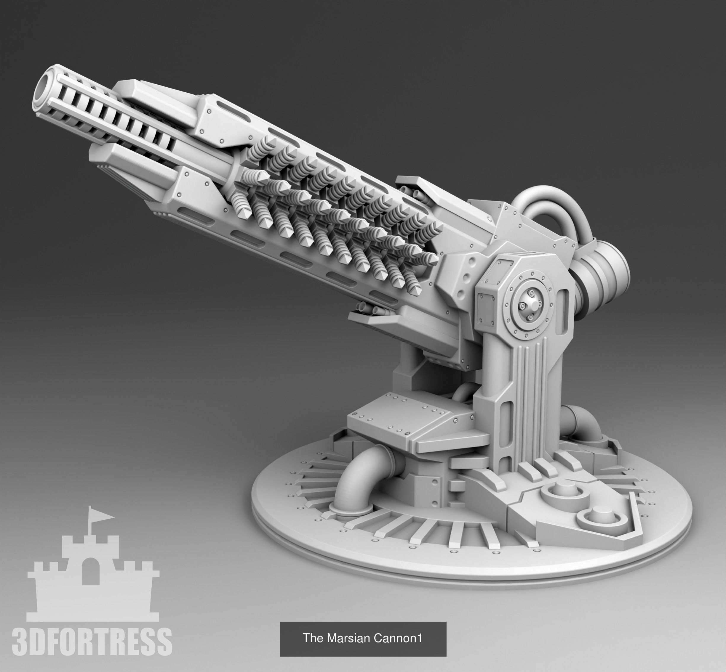 A set of turrets 3D Model Collection_9