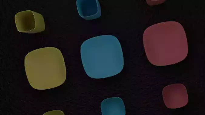 Assortment of plastic cups and bowls