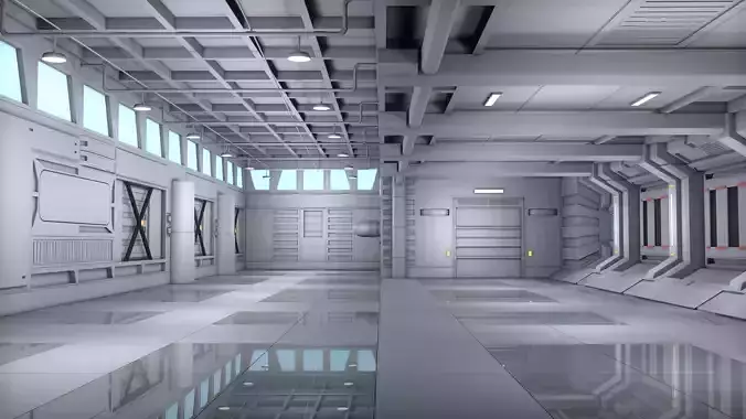 Sci Fi Room Interior 3D model Sci Fi Room Interior 3D model