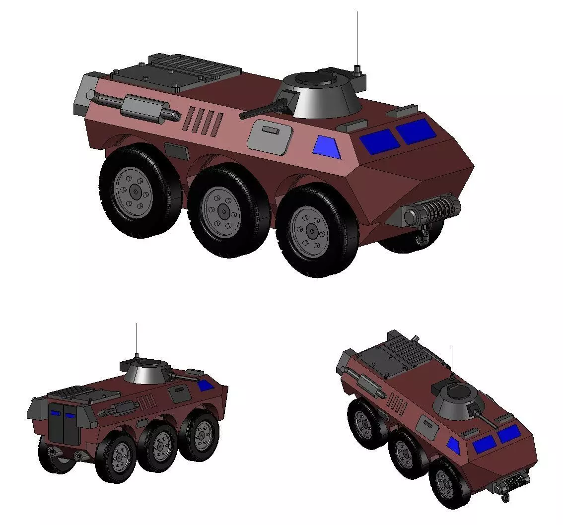 ARMORED VEHICLE AV 17 3D print model