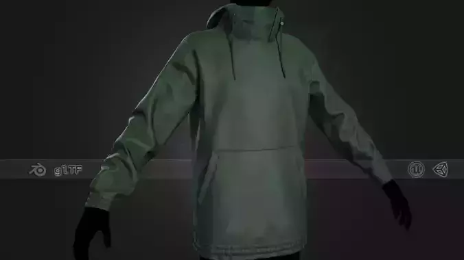 Green Snowboard Hoodie Style 2