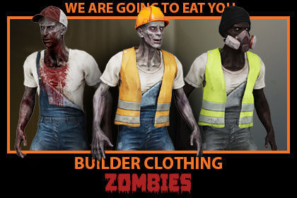 Zombie Builder Low-poly 3D model_5