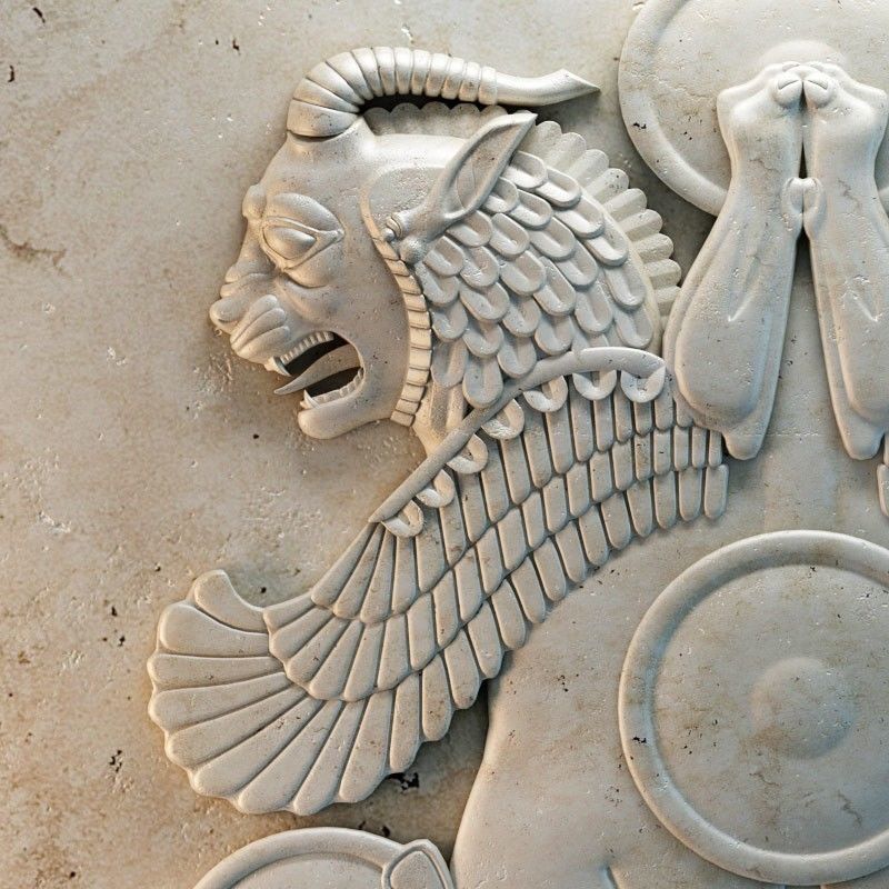 3D model Griffin Achaemenid 3D model_3