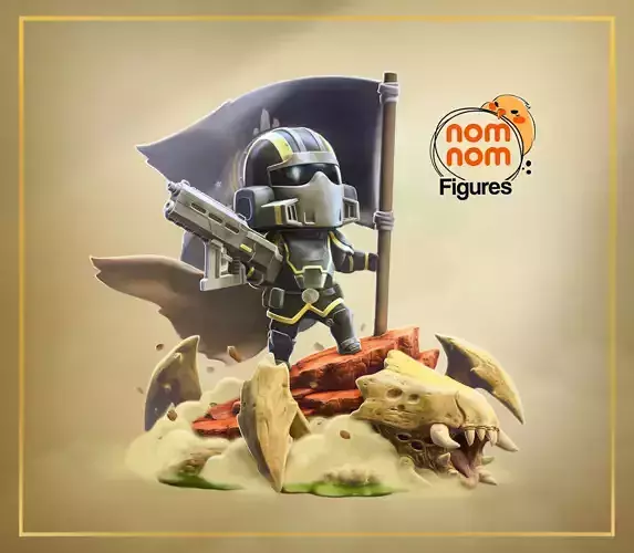 Chibi Helldiver - Helldivers 2 3D print model