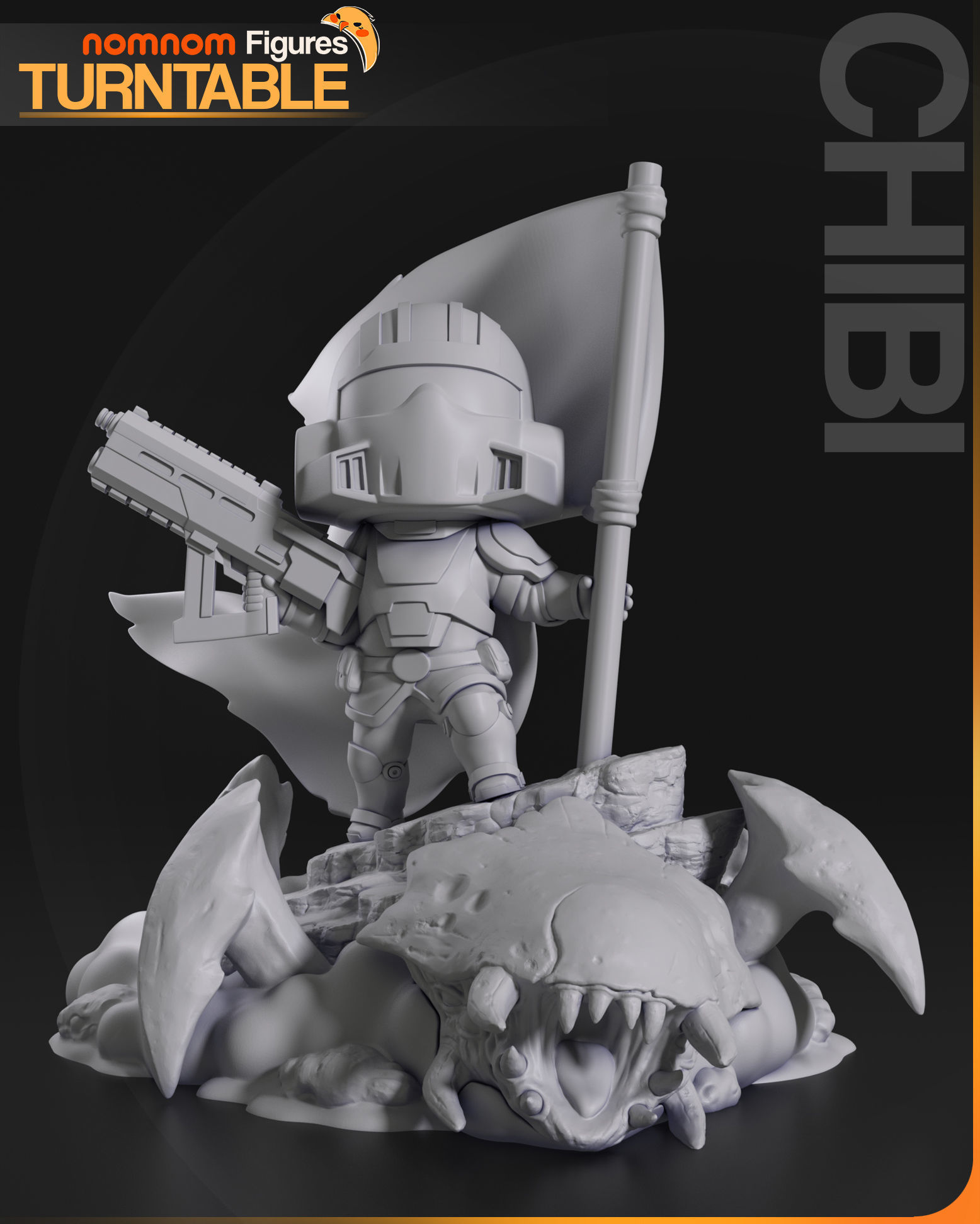 Chibi Helldiver - Helldivers 2 3D print model_2