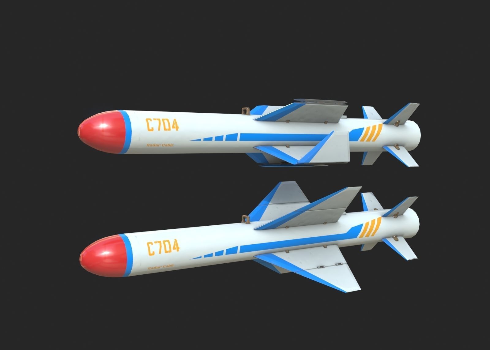 C704 3D model C704 C-704 Air-to-Ground Missile Light Anti-ship Missile VR ...