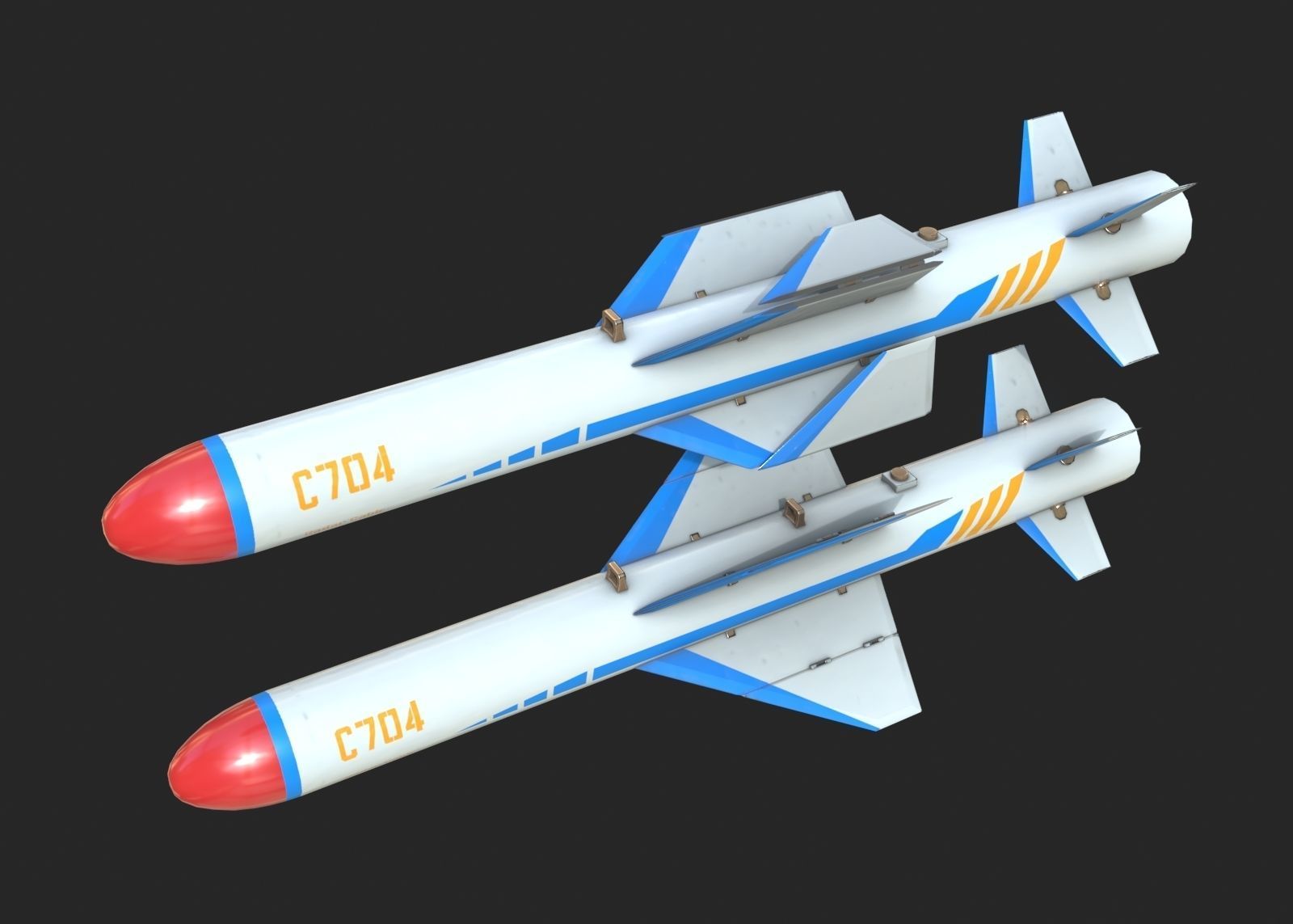 C704 3D model C704 C-704 Air-to-Ground Missile Light Anti-ship Missile VR ...