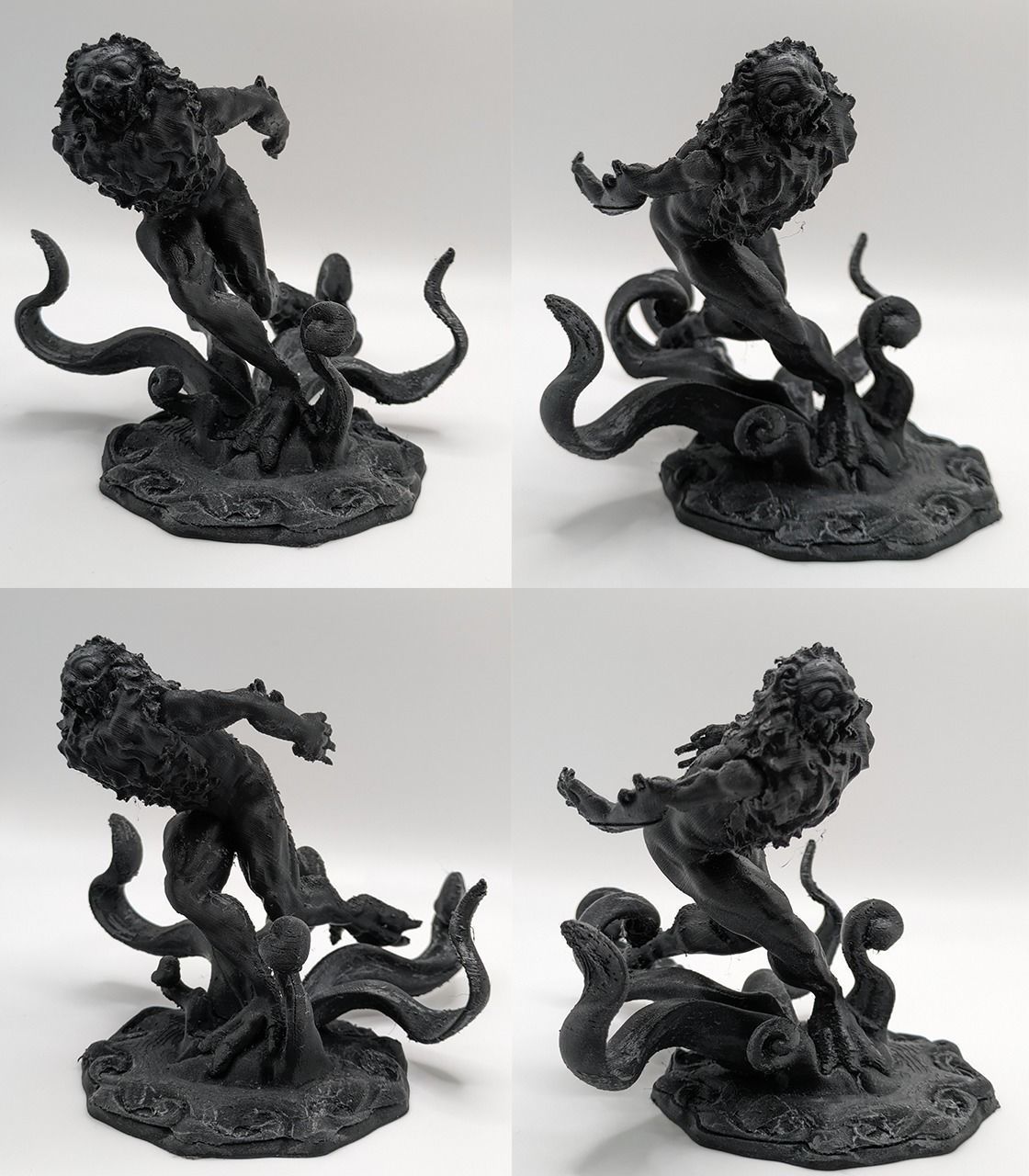 LION RUNNING SCULPTURE Free 3D print model_2