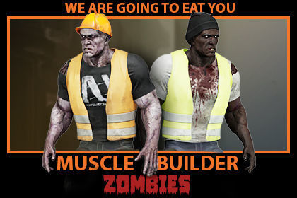 Muscle Zombie Builder Low-poly 3D model_5