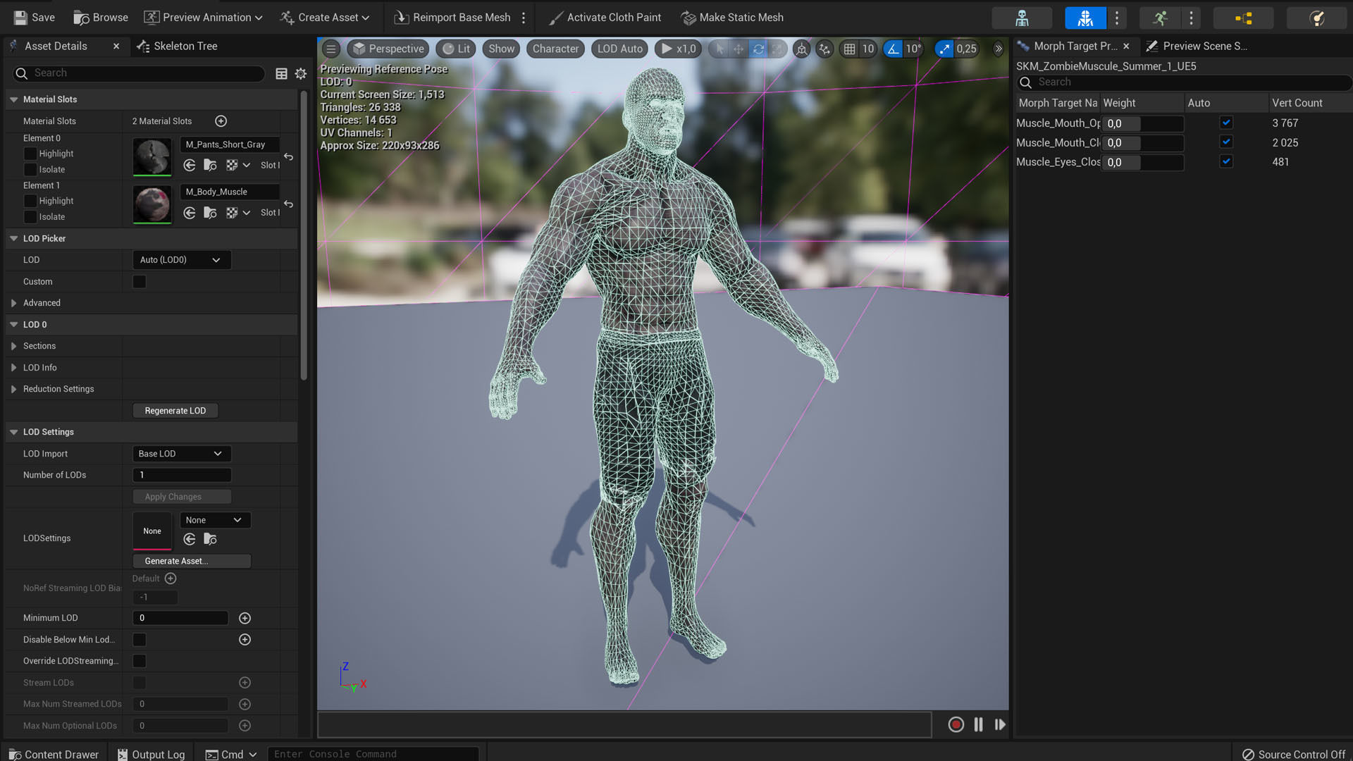 Muscle Zombie Builder Low-poly 3D model_3