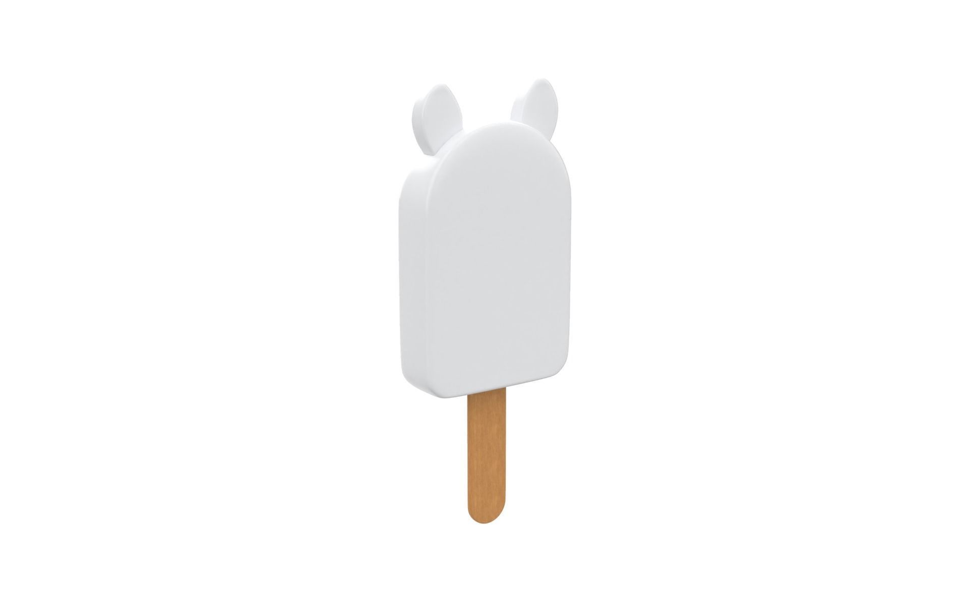 Cartoon Sheep Ice Cream Cute Low-poly 3D model_5